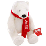 Coca-Cola 6" Plush Scarf Polar Bear