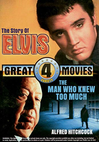 4 Great Variety Movies: The Story of Elvis / the Man Who Knew Too Much / Beyond Obsession / Lethal Victims. [DVD]