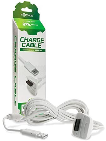 CHARGE CABLE FOR XBOX 360 CONTROLLER WHITE (HYPERKIN)