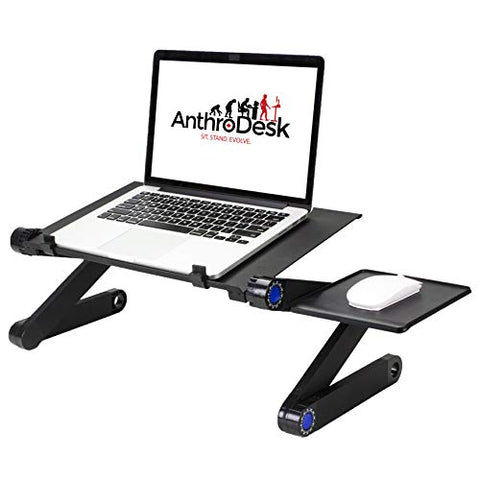 Anthrodesk Laptop Stand with Adjustable Folding Ergonomic Design Stand for Ultrabook, Netbook, or Tablet