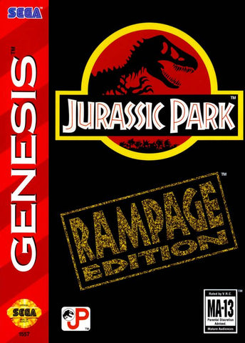 Sega Genesis Jurassic Park Rampage Edition Video Game T783