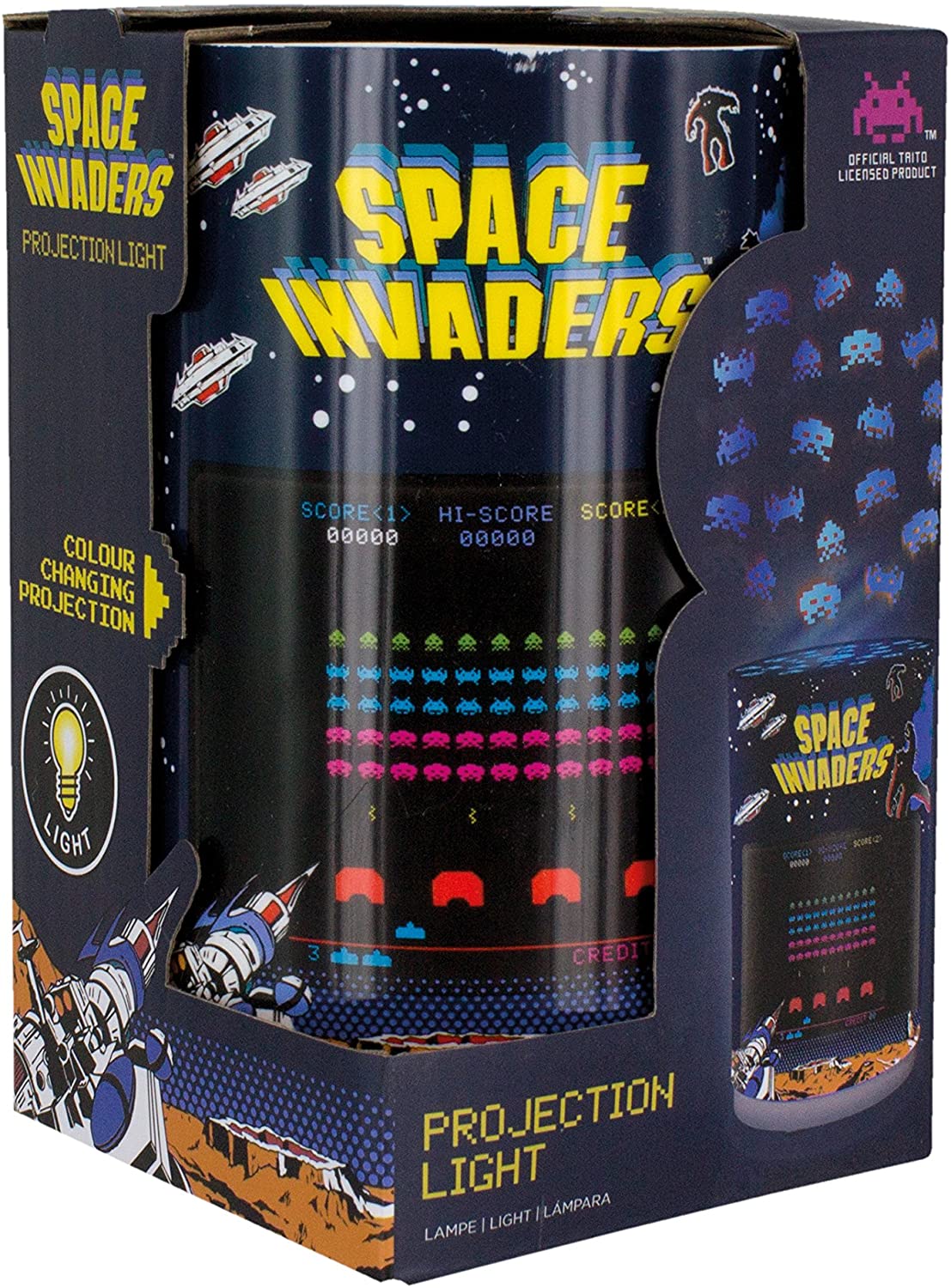 PROJECTION LIGHT SPACE INVADERS (COLOUR CHANGING PROJECTION)