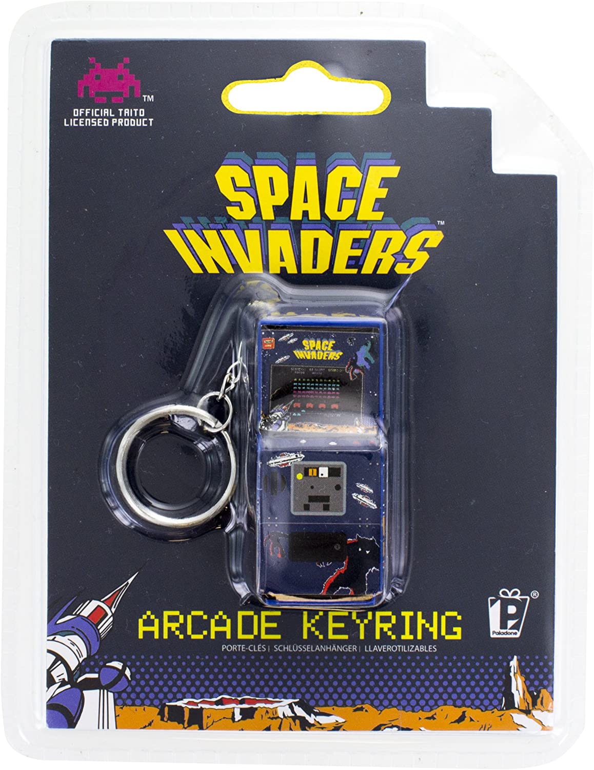 KEYCHAIN SPACE INVADERS ARCADE MACHINE