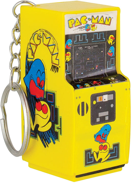KEYCHAIN PAC MAN ARCADE MACHINE