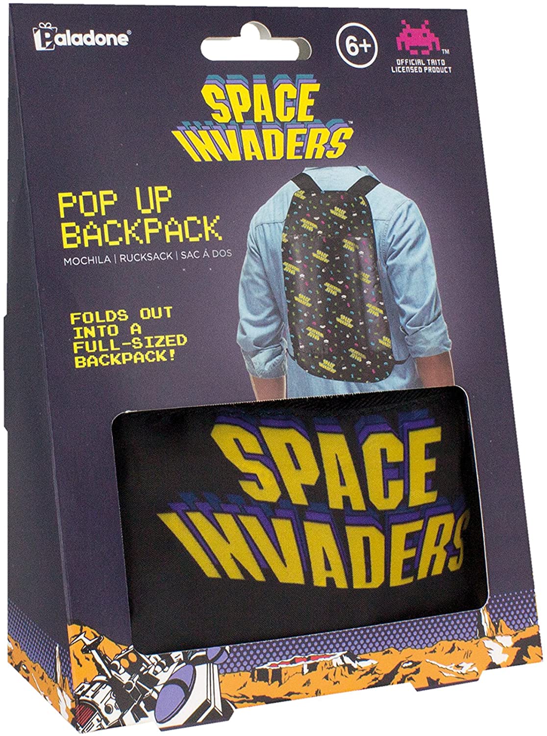 BackPack Space Invaders Pop Up From Paladone