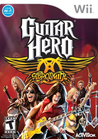 Wii Guitar Hero Aerosmith Video Game Nintendo T804