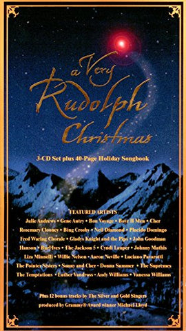 A Very Rudolph Christmas [Audio CD] Julie Andrews; Gene Autry; Bozy II Men; Cher; Rosemary Clooney; Bing Crosby; Neil Diamond; Placido Domingo; Gladys Knight and the Pips and Liza Minnelli