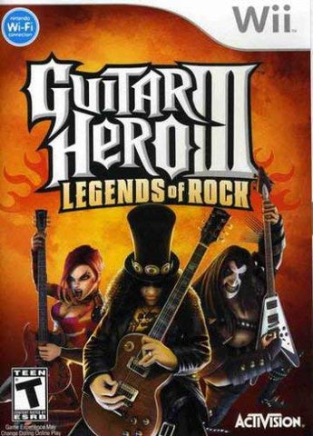 Wii Guitar Hero 3 Legends Of Rock Video Game T797