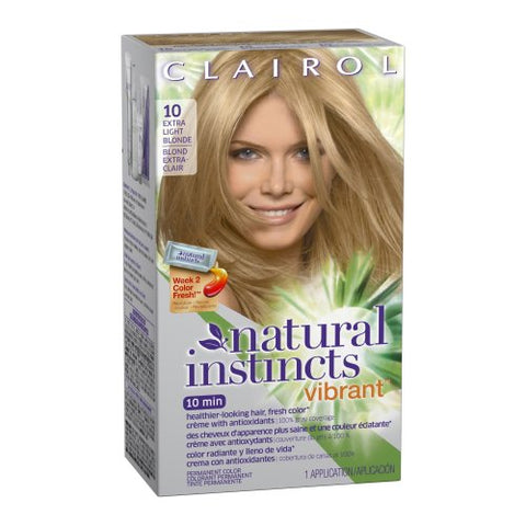 Clairol Natural Instincts Vibrant 10 Alive With Light Extra Light Blonde