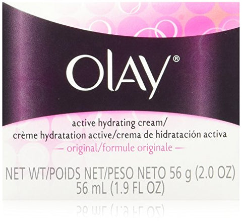 Olay Active Hydrating Cream Original 1.9 Ounce (56ml) (3 Pack)