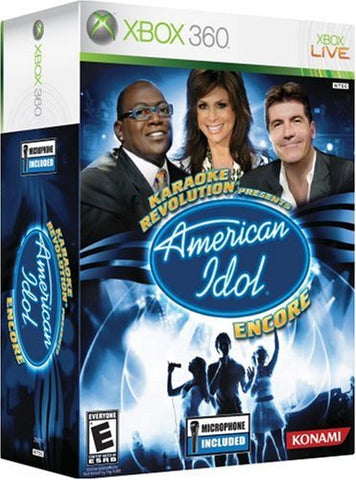 Xbox 360 Karaoke Revolution American Idol Encore with Microphone T847