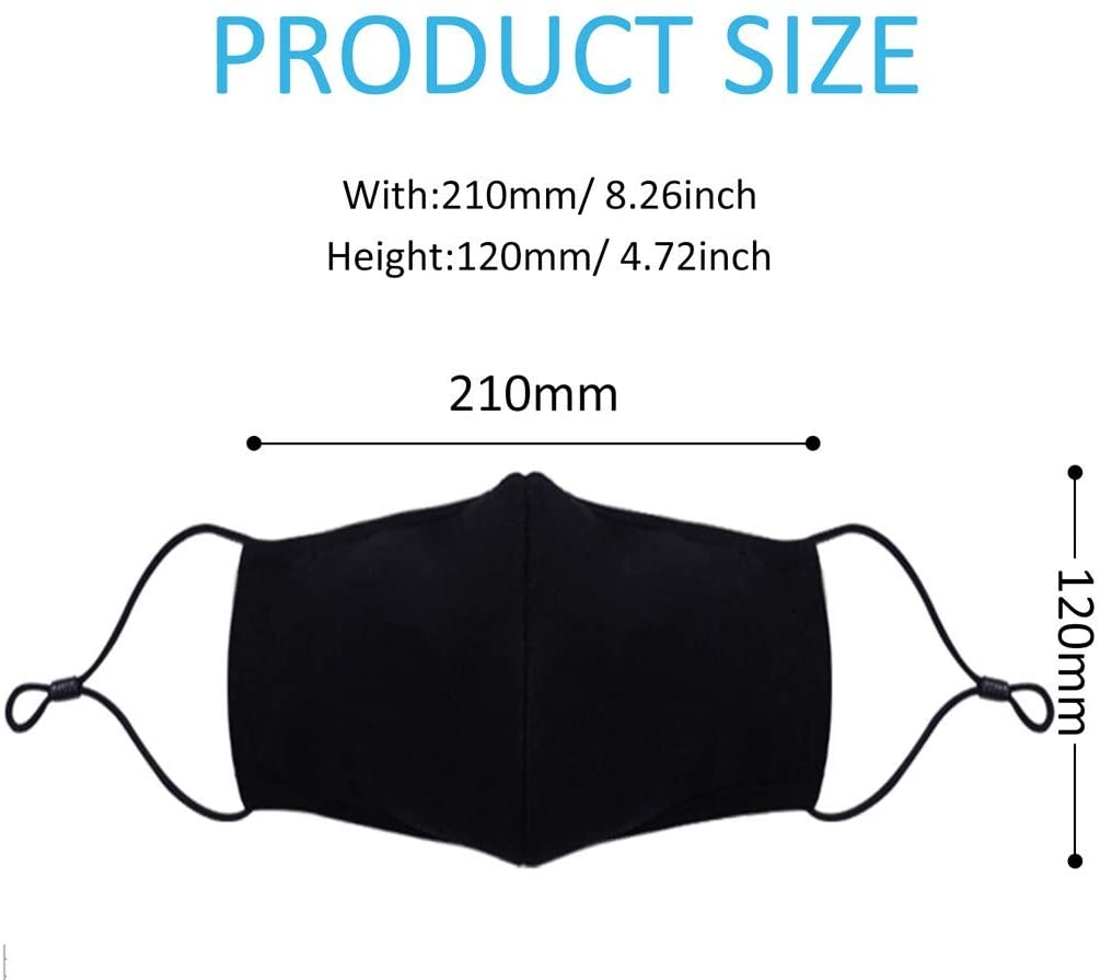 FACE MASK COTTON REUSABLE INCLUDES 2 PM2.5 FILTERS