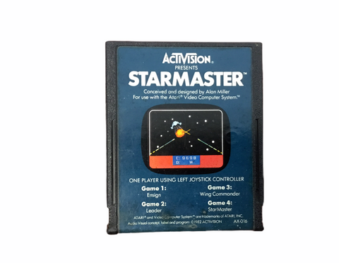 Atari StarMaster Video Game Cartridge Vintage Retro T831