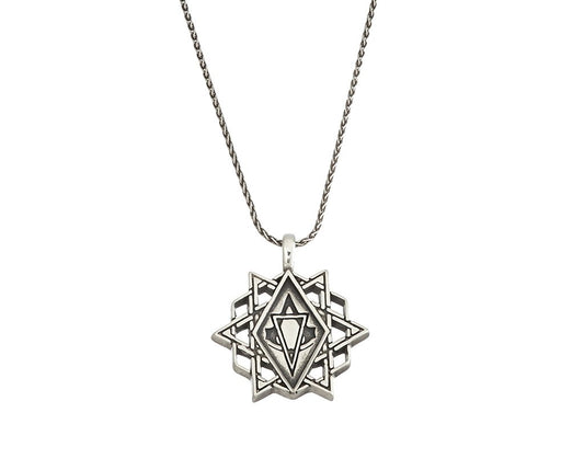 Assassin's Creed Star Amulet Silver Necklace Movie
