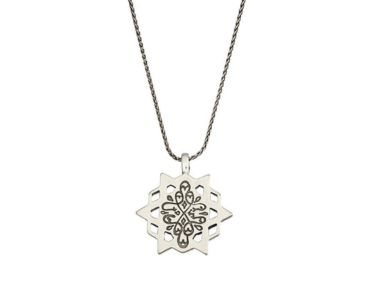 Assassin's Creed Star Amulet Silver Necklace Movie