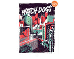 WATCH DOGS PRINT - OPEN WORLDS BY MARIE BERGERON