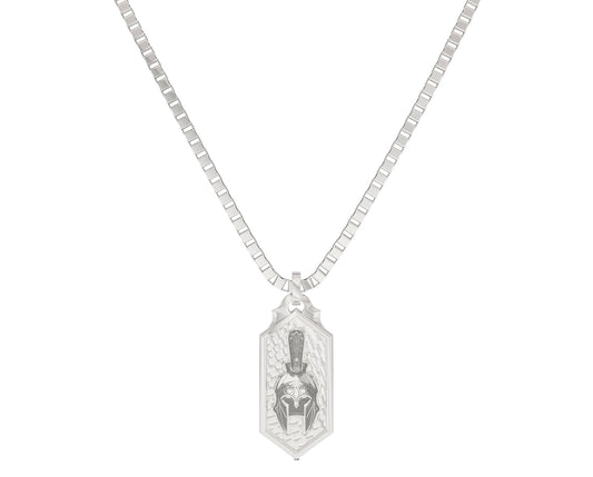 Small Helmet Pendant in Sterling Silver - Assassin's Creed Odyssey
