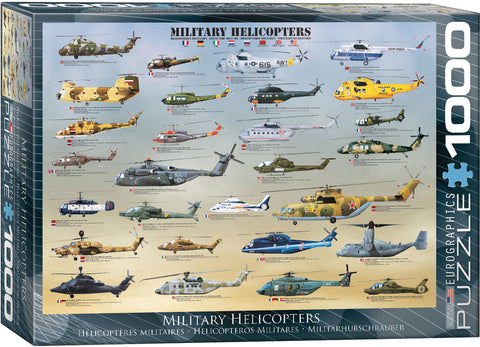 EuroGraphics Military Helicopters 1000 pcs Puzzle