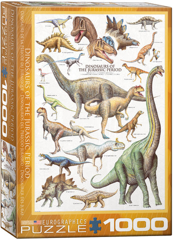 EuroGraphics Dinosaurs of the Jurassic Period 1000 pcs Puzzle