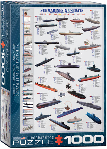EuroGraphics Submarines & U-Boats 1000 pcs Puzzle