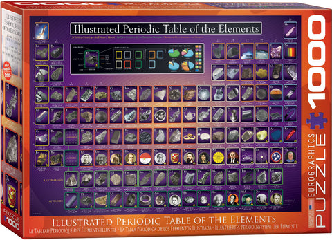 Illustrated Periodic Table of the Elements - 1000 pcs Puzzle