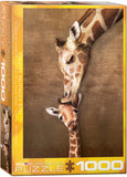 Giraffe Mother's Kiss - 1000 pcs Puzzle