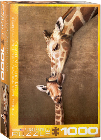 Giraffe Mother's Kiss - 1000 pcs Puzzle