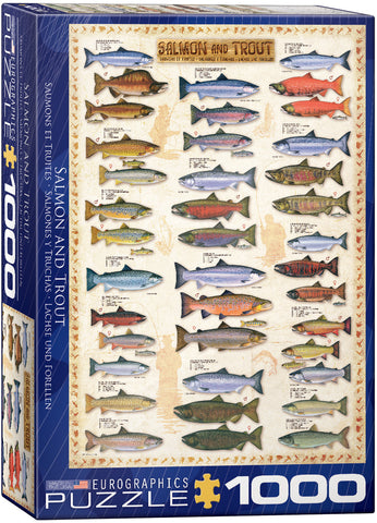 EuroGraphics Salmon & Trout 1000 pcs Puzzle