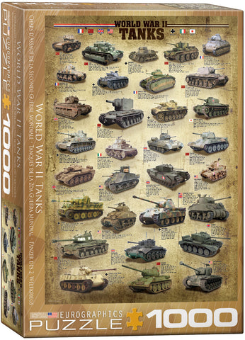 EuroGraphics World War II Tanks 1000 pcs Puzzle