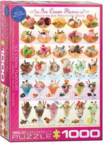 Ice Cream Flavours - 1000 pcs Puzzle