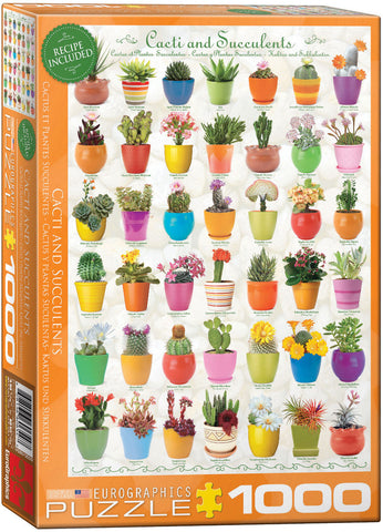 EuroGraphics Cacti & Succulents 1000 pcs Puzzle