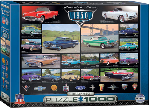 EuroGraphics American Cars of the 1950s 1000 pcs Puzzle