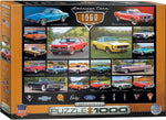 American Cars of the 1960s - 1000 pcs Puzzle