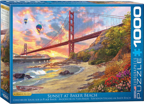 EuroGraphics Sunset at Baker Beach 1000 pcs Puzzle