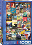 EuroGraphics Travel USA Vintage Posters 1000 pcs Puzzle