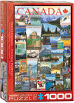 EuroGraphics Travel Canada Vintage Posters 1000 pcs Puzzle