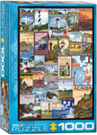 Lighthouses Vintage Posters - 1000 pcs Puzzle