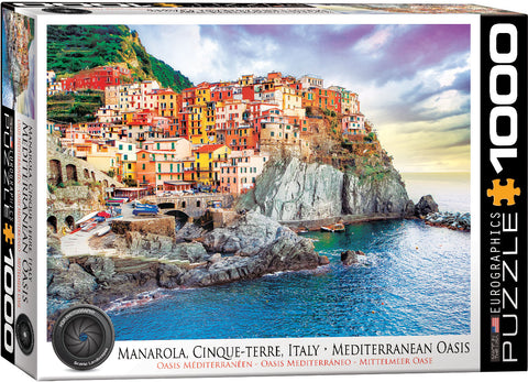 Manarola Cinque Terre Italy Mediterranean Oasis - 1000 pcs Puzzle