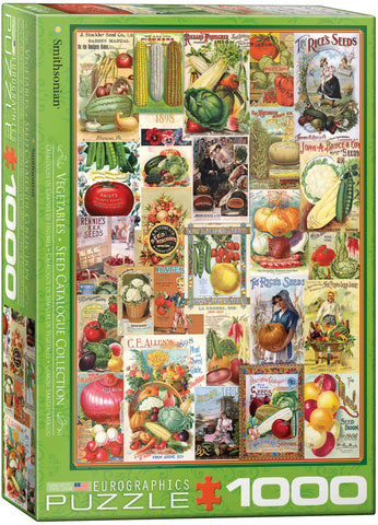 EuroGraphics Vegetables Seed Catalogue Collection 1000 pcs Puzzle