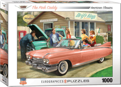 The Pink Caddy - 1000 pcs Puzzle