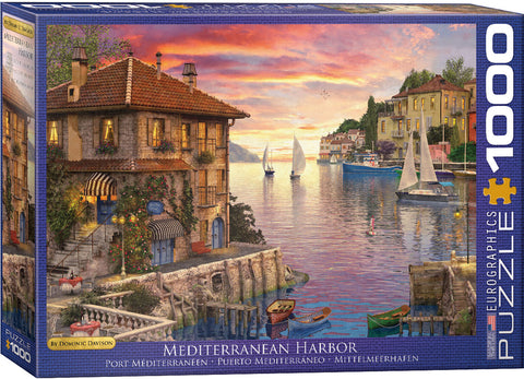 EuroGraphics Mediterranean Harbor 1000 pcs Puzzle