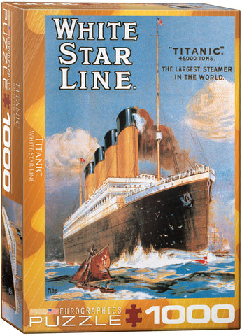 EuroGraphics Titanic White Star Line 1000 pcs Puzzle