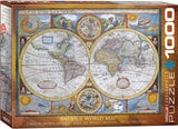 EuroGraphics Antique World Map 1000 pcs Puzzle