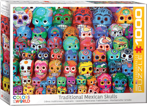 EuroGraphics Traditional Mexican Skulls 1000 pcs Puzzle