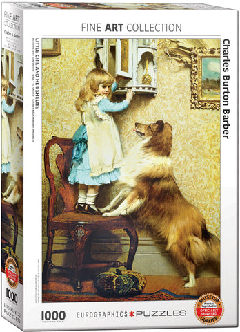 Little Girl and her Sheltie - 1000 pcs Puzzle