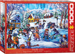 EuroGraphics Snow Day 1000 pcs Puzzle