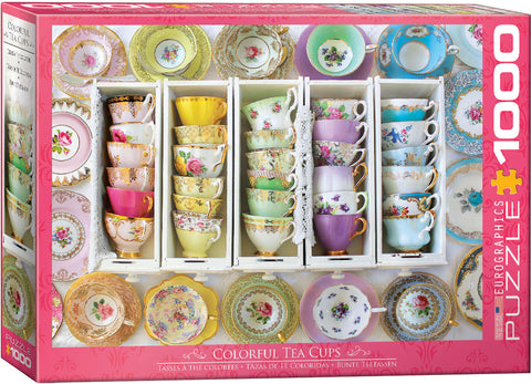 EuroGraphics Colorful Tea Cups 1000 pcs Puzzle