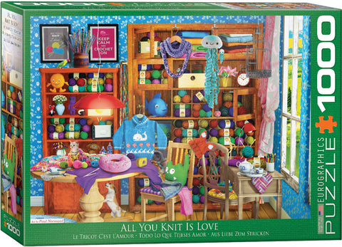 EuroGraphics All you Knit is Love 1000 pcs Puzzle