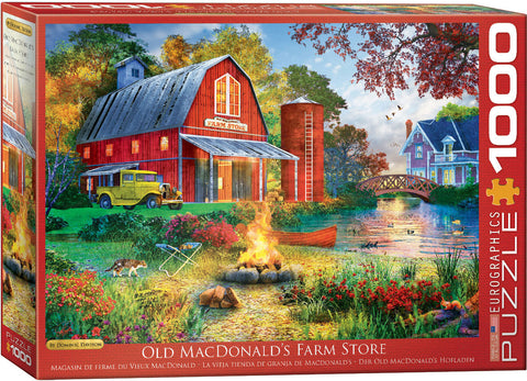 EuroGraphics Campfire by the Barn 1000 pcs Puzzle