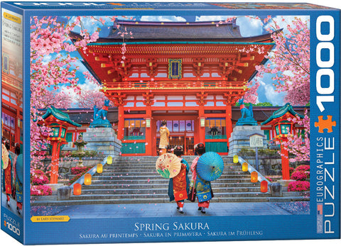 EuroGraphics Spring Sakura by David McLean - 1000 pcs Puzzle